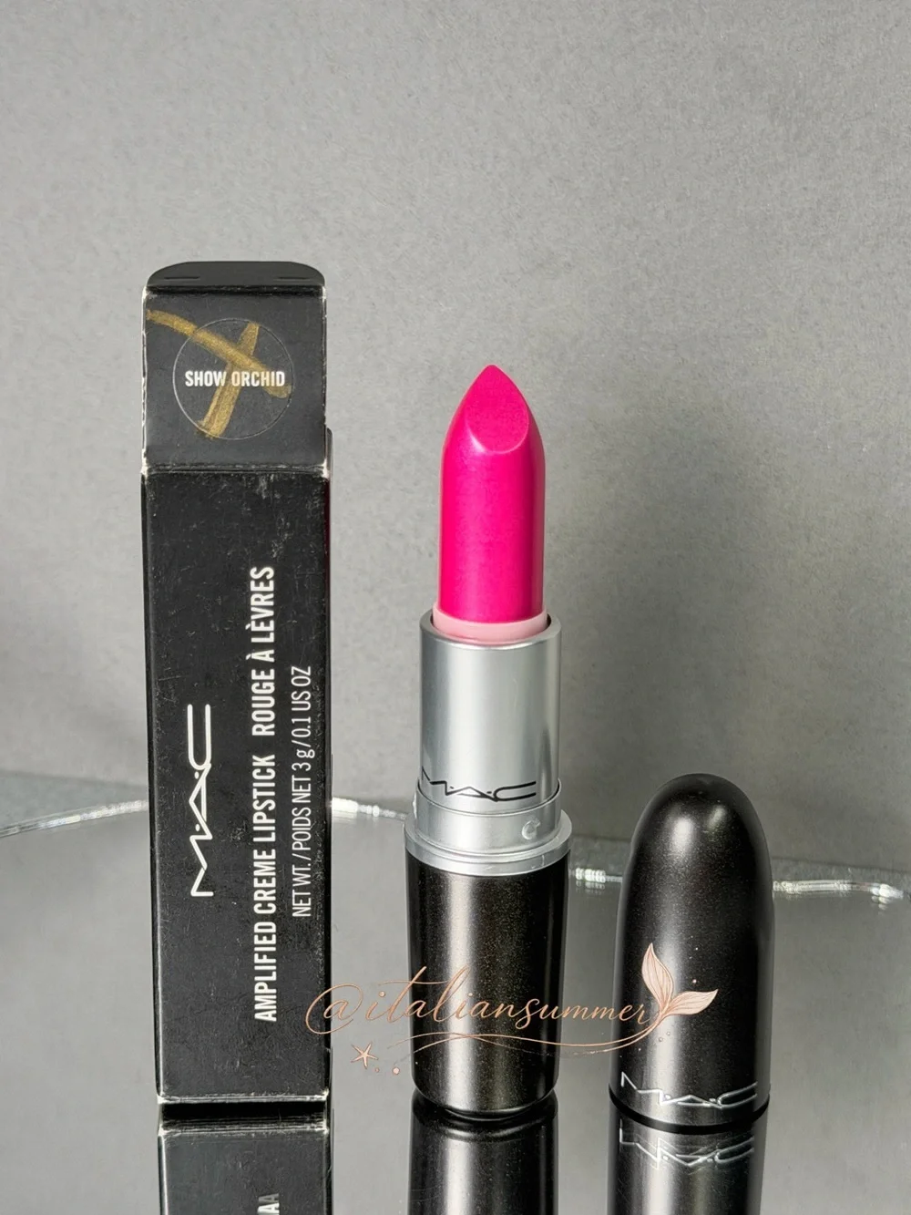 MAC Show Orchid Amplified Lipstick Discontinued Rare Authentic New In Box